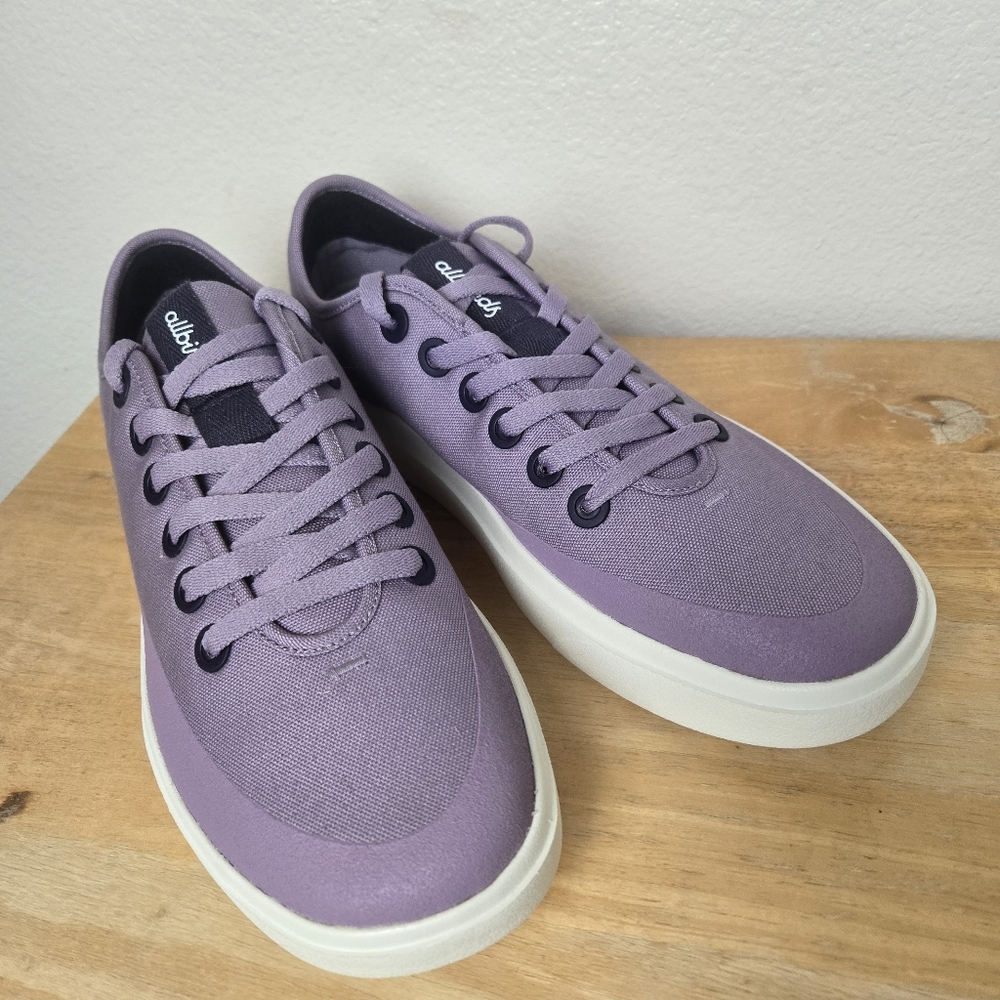 Allbirds Men's Canvas Piper Size 11.5 M Sneakers‎ Rugged Purple Upper White Sole - Picture 4 of 11